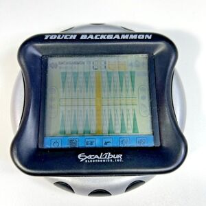 Excalibur Touch Backgammon Electronic Handheld Game Model 477ET Tested Working